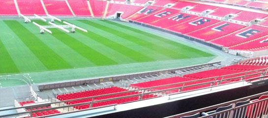 The view from the Royal Box at Wembley Stadium. // (c) 2012 Samantha Davis-Friedman F